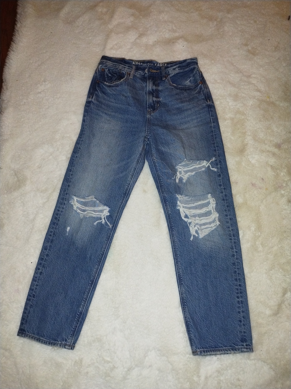 American Eagle Outfitters Light and Medium Blue Denim Jeans